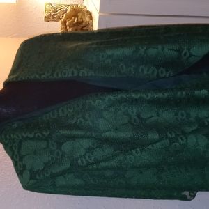 Large green lace scarf